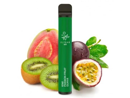 Elf Bar 600 elektronická cigareta Kiwi Passion Fruit Guava (mg 20 mg)