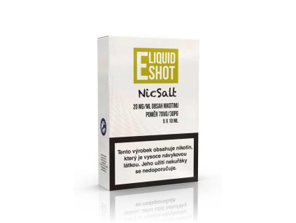 5 pack E-Liquid Shot Booster NicSalt 30PG/70VG 20 mg/ml