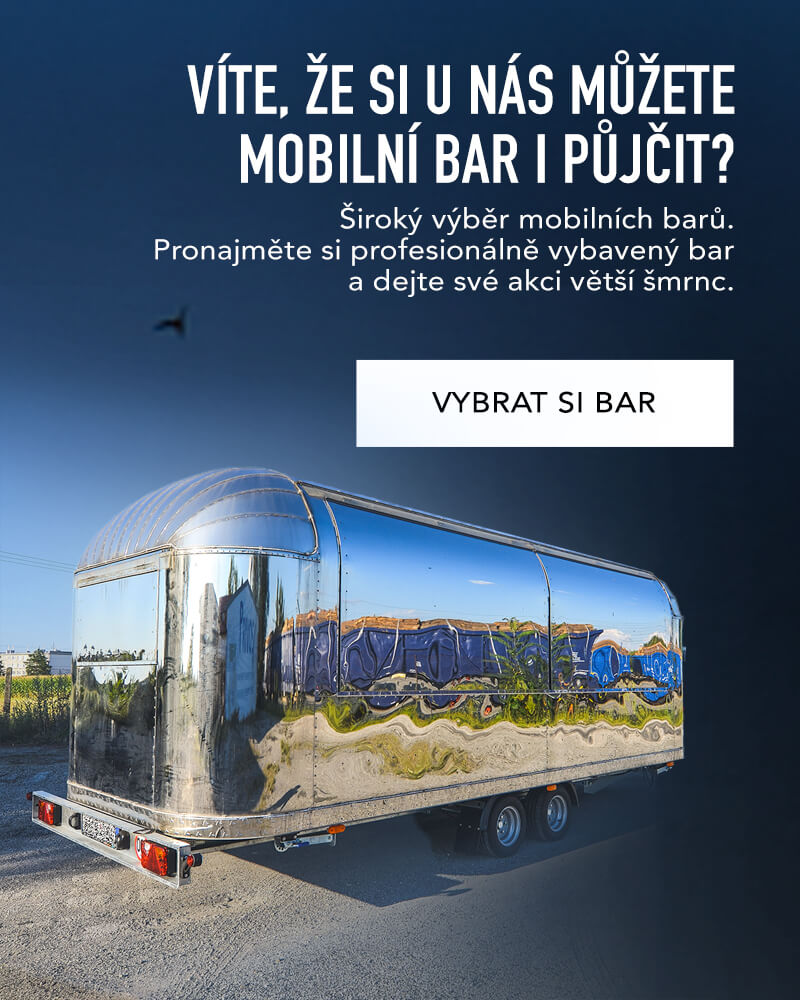 Široký výběr mobilních barů k pronájmu