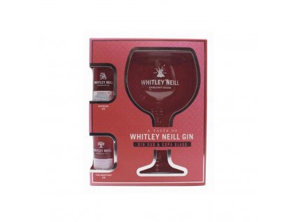 Whitley Neill 2 x 0,05L 43% GB se sklenicí (raspberry + pink grep)
