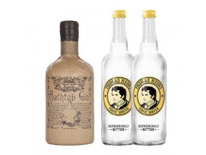 Bathtub gin 0,7L 43,3% +2x Thomas Henry tonic 0,75L  + 2x Thomas Henry tonic 0,75L