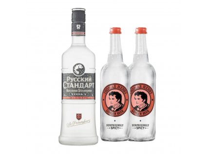 Russian Standard vodka 1L 40% + 2x Thomas Henry gingerbeer 0,75L  + 2x Thomas Henry gingerbeer 0,75L