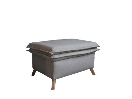 Podnožka Charming Charlie XL světle šedá