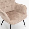 Křeslo Scandinavia Samt béžové
