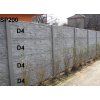 Betonový plot D4D4D4D4SP200