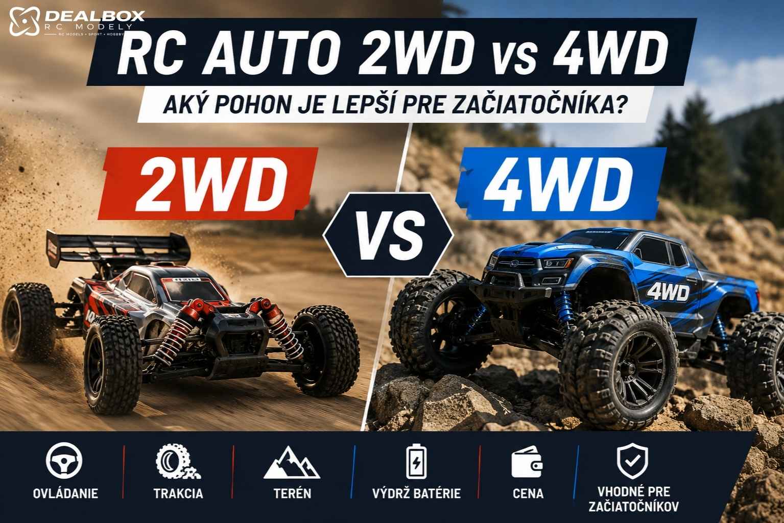 RC auto 2WD vs 4WD