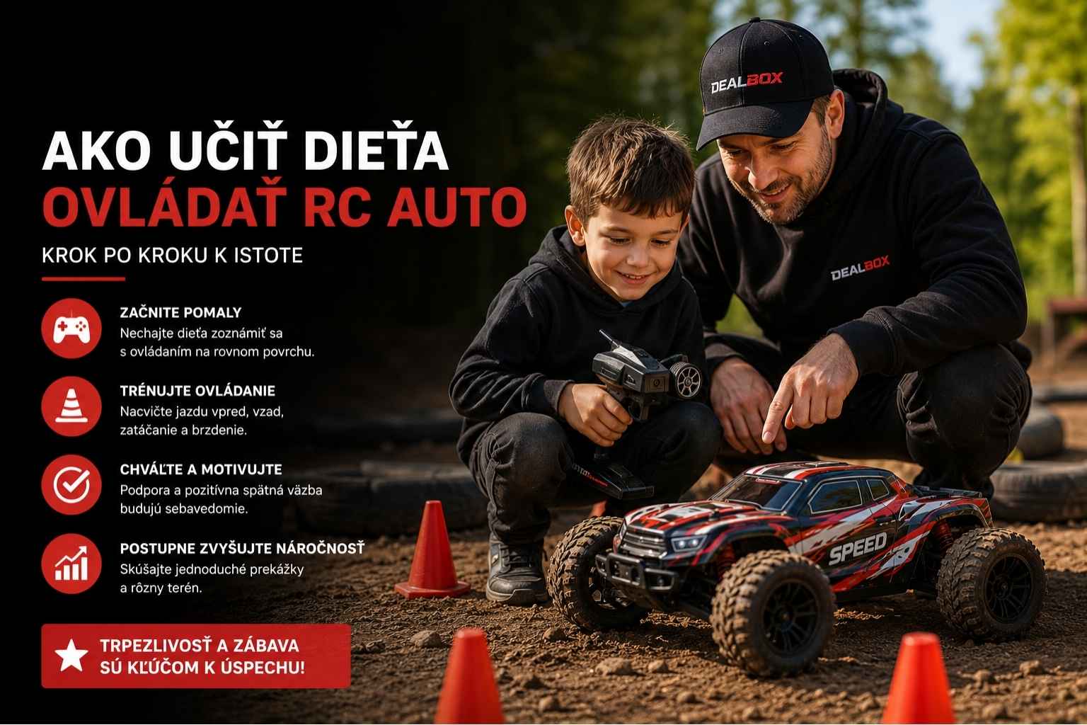 Ako učiť dieťa ovládať RC auto