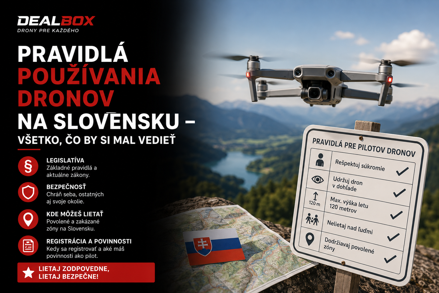 Pravidlá používania dronov na Slovensku – všetko, čo by si mal vedieť