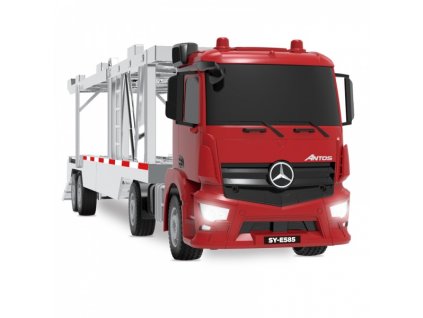 Rc kamión Mercedes-Benz Transporter + 2x auto na návesu