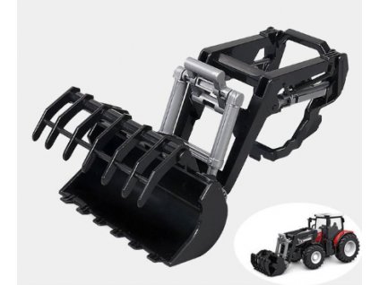 Kombinovaný čelný nakladač na RC traktor 1/24