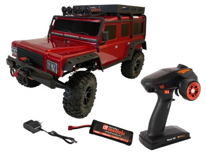 DF models RC auto DF-4J Crawler Edition 1:10 XXL červený
