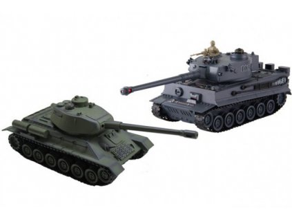 Sada bojujúcich tankov Tiger I vs. T34/85, 2,4 GHz