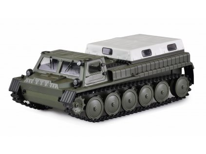 RC obrnené pásové vozidlo 1:16 RTR olivovo zelená replika GAZ-71