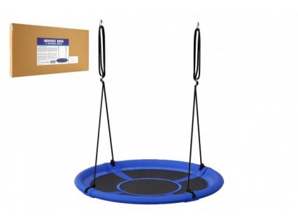 Hojdací kruh modrý 100 cm látková výplň v krabici 73x37x7cm