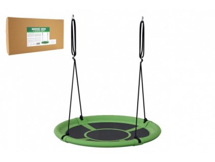 Hojdací kruh zelený 100 cm látková výplň v krabici 73x37x7cm