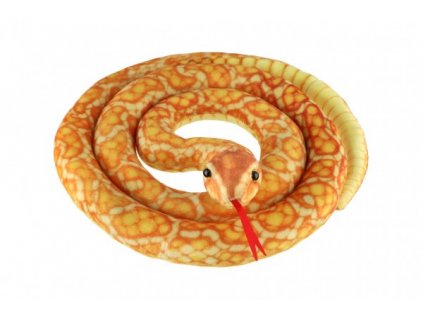 Had plyšový 200cm oranžovo-žltý