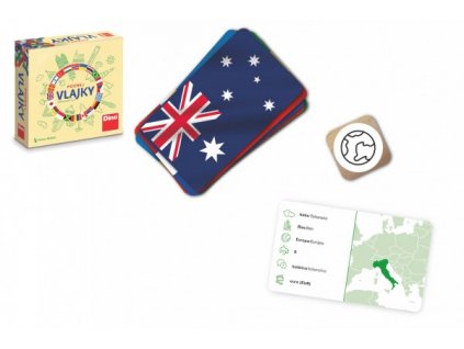 Poznaj vlajky cestovná spoločenská hra v krabičke 13x13x4cm