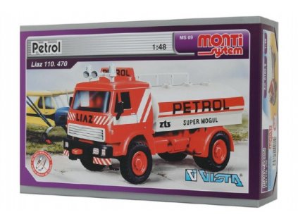 Stavebnica Monti 09 Petrol Liaz 1:48 v krabici 22x15x6cm