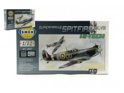 Model Supermarine Spitfire Mk.Vb HI TECH 1:72 12,8x13,6cm v krabici 25x14,5x4,5cm