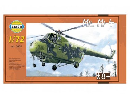 Model Vrtuľník Mil Mi-4 v krabici 34x19x5,5cm