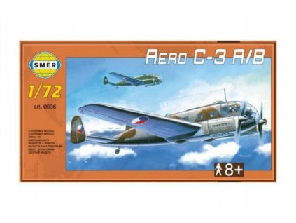 Model Aero C-3 A / B 1:72 29,5x16,6cm v krabici 34x19x5,5cm