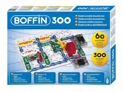 Stavebnice Boffin 300 elektronická 300 projektov na batérie 60ks v krabici