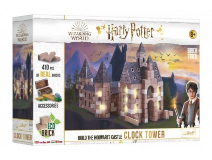 Stavajte z tehál Harry Potter - Hodinová veža stavebnice Brick Trick v krabici 40x27x9cm