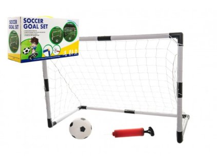 Bránka futbalová 2v1 + lopta plast v krabici 43x24x16cm