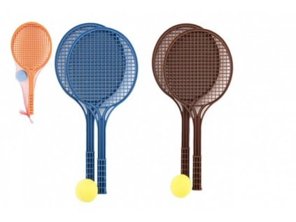 Soft tenis plast farebný + lopta 53cm v sieťke