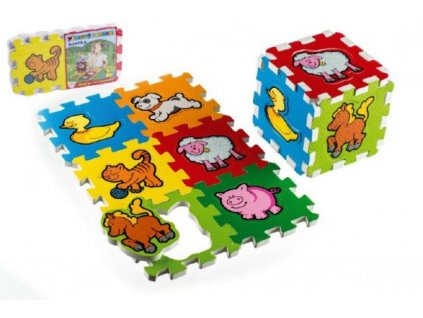 Pěnové puzzle Moje první zvířátka 15x15x1,2cm 6ks MPZ