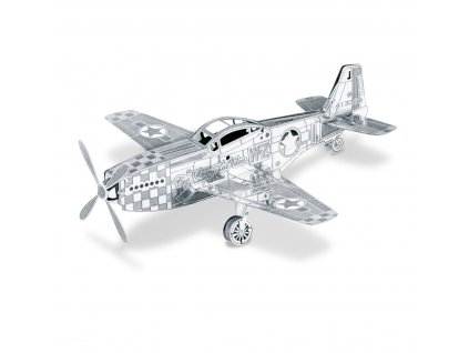 Luxusná oceľová stavebnica Mustang P-51