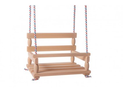 Hojdačka drevo prírodné 38x30cm nosnosť 200 kg v sáčku