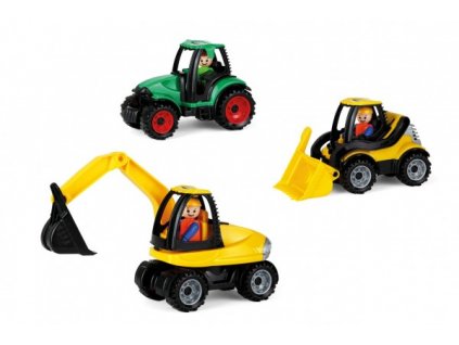 Auto Truckies plast 17-25cm s figúrkou mix druhov 24m+