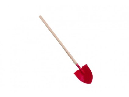 Rýľ špicatý červený s násadou kov / drevo 80cm náradie