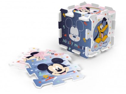 Penové puzzle Mickey Mouse 32x32x1cm 8ks v sáčku 0+