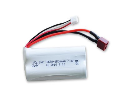 Li-Ion aku 7,4V/1500mAh T-plug pre auta 1:12 ako Eagle, Extreme, Across, Nord Cook