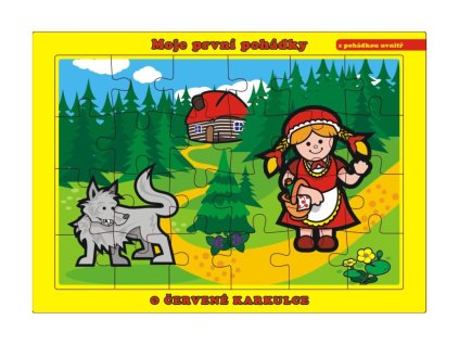Puzzle doskové O Červenej čiapočke 26x17cm 24 dielikov Moje prvé rozprávky