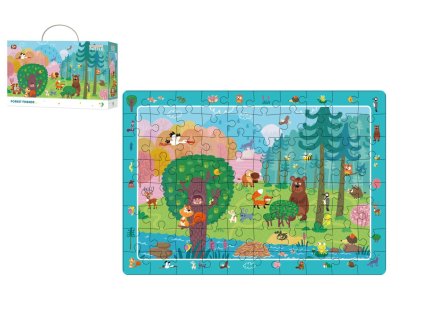 Puzzle Priatelia z lesa 45x31cm 80 dielikov v krabici 25x16x6,5cm