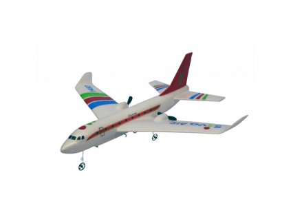 RC Airbus RTF s gyroskopickou stabilizáciou, 2,4 GHz červený