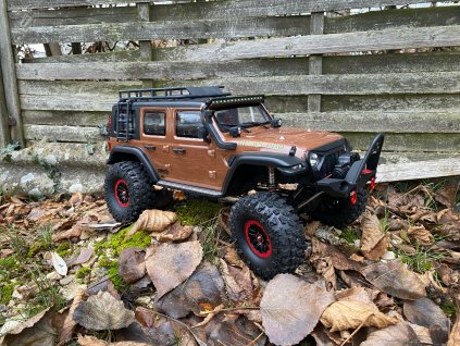 RC auto DF-4S Crawler Pro 1:10 hnedý