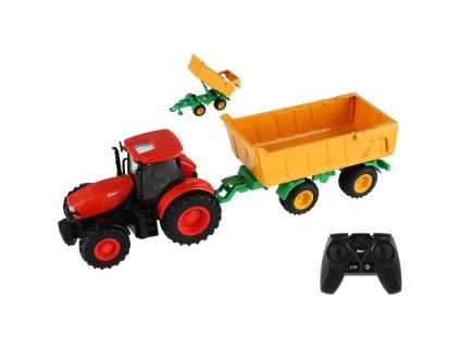 RC traktor Zetor s valníkom 2,4GHz dobíjací pack + batérie a so zvukom