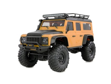 RC Crawler AMXRock D90 Scale 4WD 1:16 RTR LED rampa oranžový