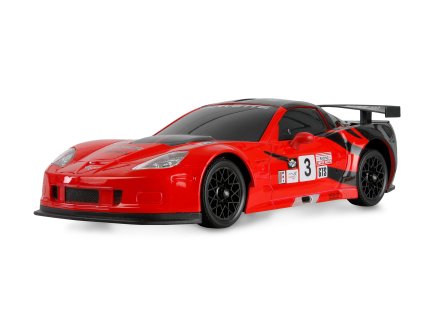 RC Drift Car Corvette C6.R 4WD LED 1:18 RTR licencovaná červená