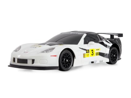 RC Drift Car Corvette C6.R 4WD LED 1:18 RTR licencovaná biela