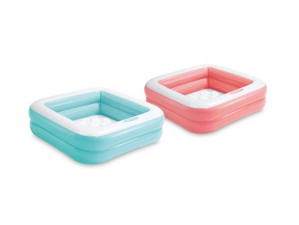 Bazén nafukovací štvorcový 85x85x23cm 2 komory v krabici