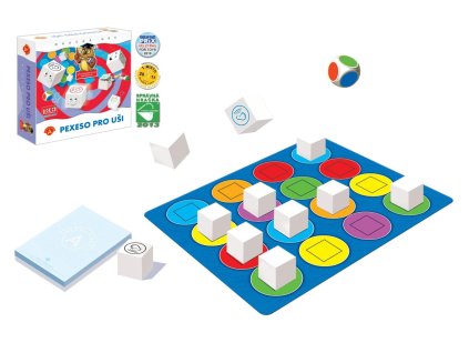 Pexeso pre uši spoločenská hra v krabici 24,5x25,5x6cm