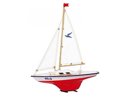 Model plachetnice pre deti WINDY 35 x 42 cm (drevo)