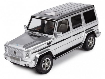 RC licencovaný rc model auta Mercedes-Benz G55 1:14 RTR – strieborný