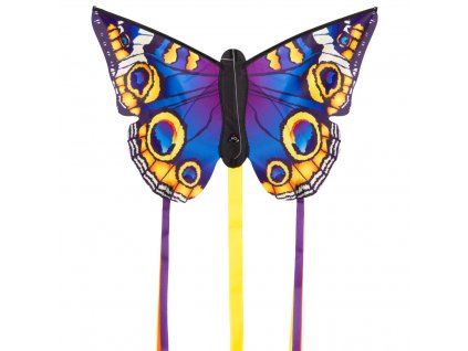 Šarkan Motýľ fialovo žltý 130x80 cm