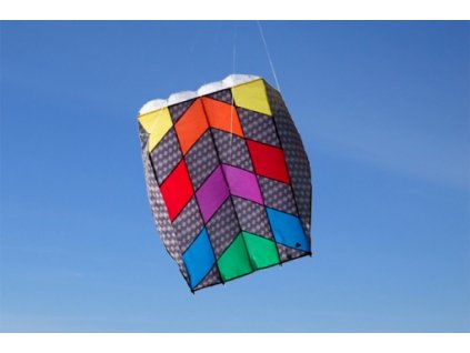 Neriaditeľný šarkan pre deti Parafoil 5 Carbon Rainbow 57x75 cm